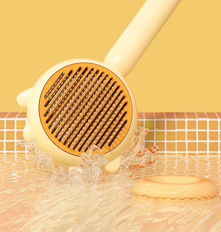 Cat & Dog Grooming Brush – Self Cleaning Deshedding Comb with Massage