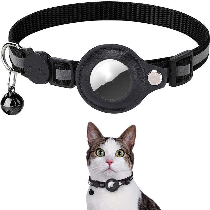 AirTag Pet Collar – Waterproof Reflective Cat & Dog Tracker Holder