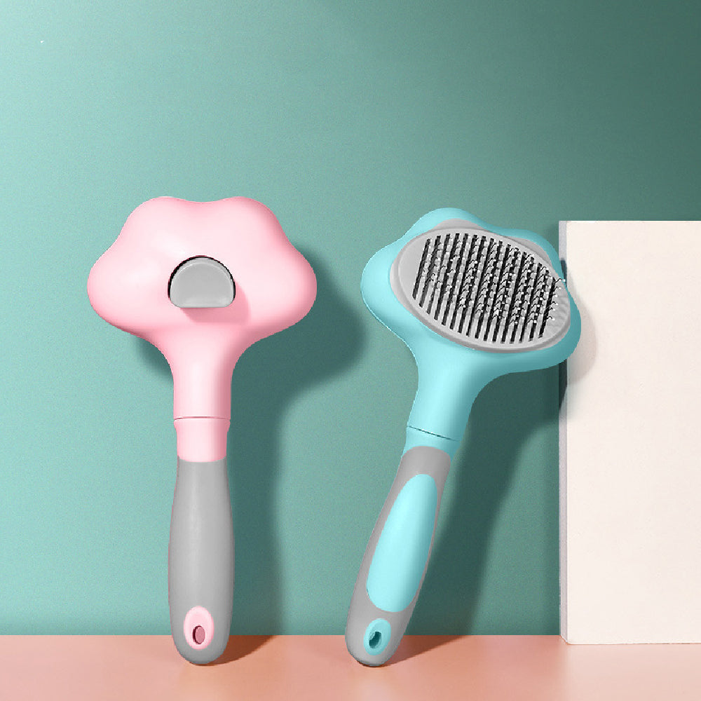 Self-Cleaning Pet Grooming Brush – Removes Loose Hair & Reduces Shedding Instantly