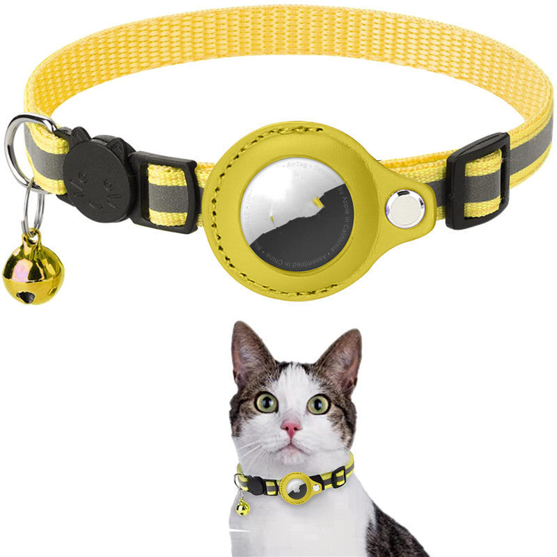 AirTag Pet Collar – Waterproof Reflective Cat & Dog Tracker Holder
