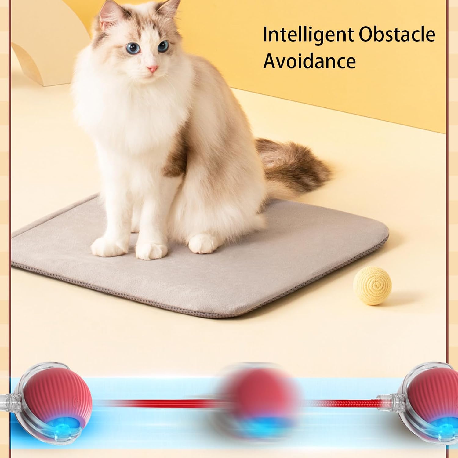 Smart Interactive Rolling Pet Ball – Automatic Toy for Dogs & Cats