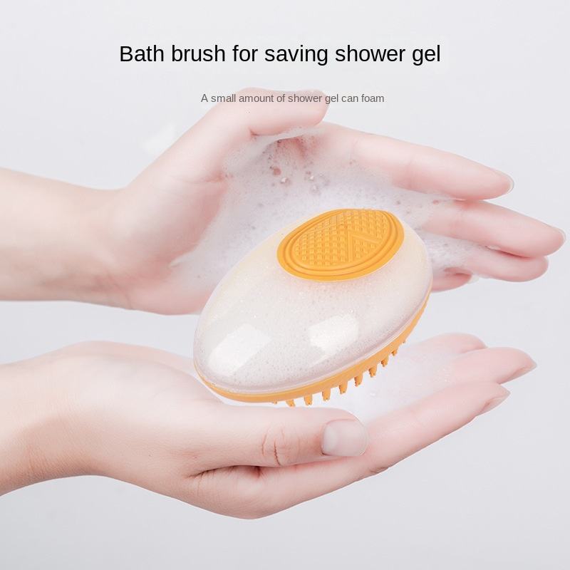2-in-1 Dog & Cat Bath Brush – Silicone Pet Shampoo Massager & Grooming Comb