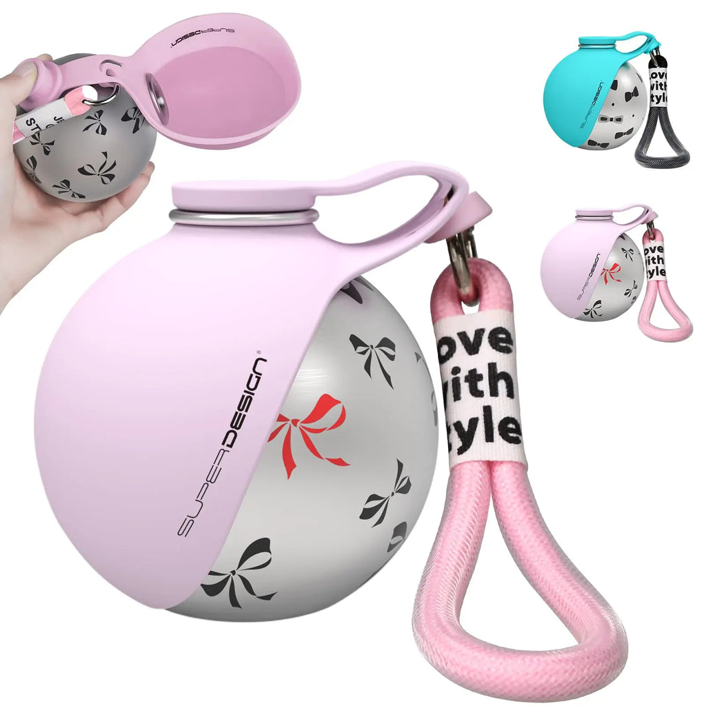 2-in-1 Portable Dog Water Bottle – Leakproof Travel Bowl for Small Dogs
