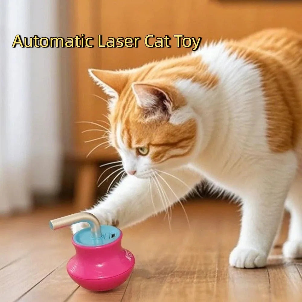 Keep Your Cat Busy for Hours – Smart 360° Laser Toy (USB Rechargeable)