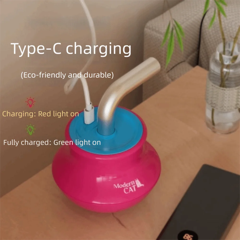 Keep Your Cat Busy for Hours – Smart 360° Laser Toy (USB Rechargeable)