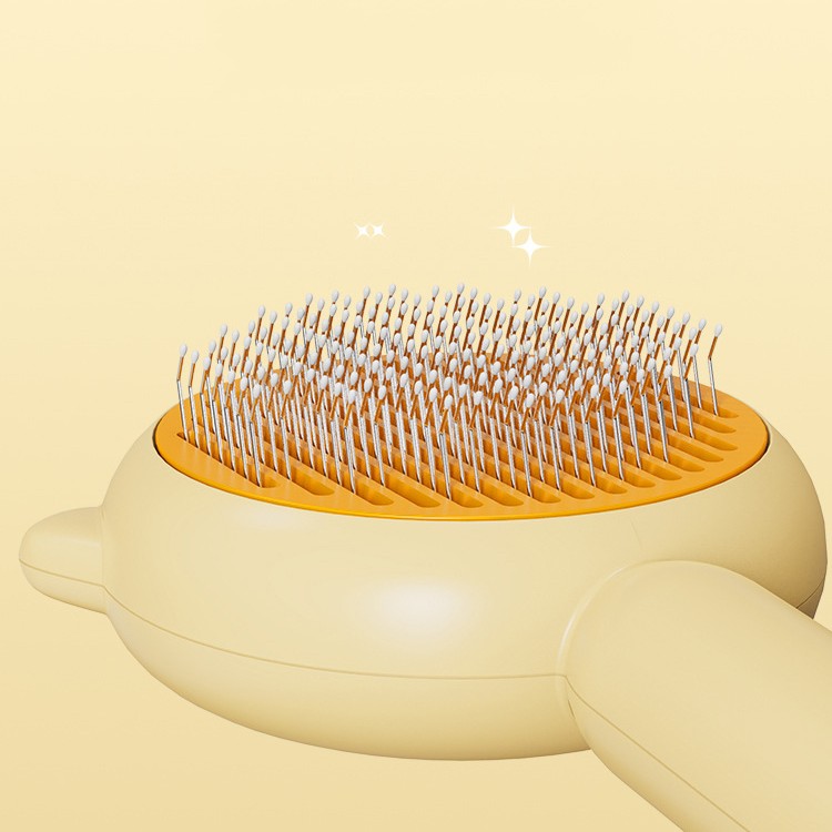 Cat & Dog Grooming Brush – Self Cleaning Deshedding Comb with Massage