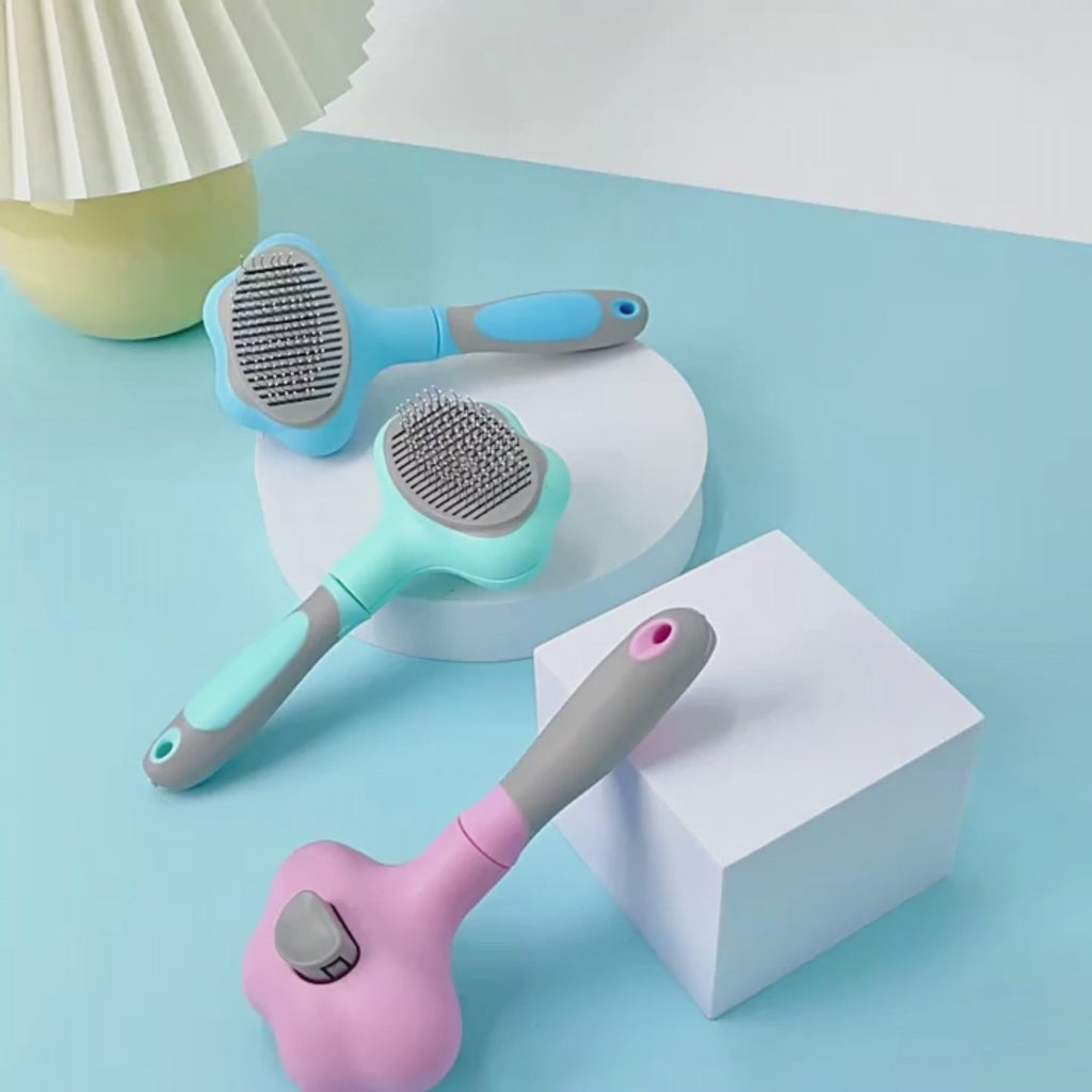 Self-Cleaning Pet Grooming Brush – Removes Loose Hair & Reduces Shedding Instantly